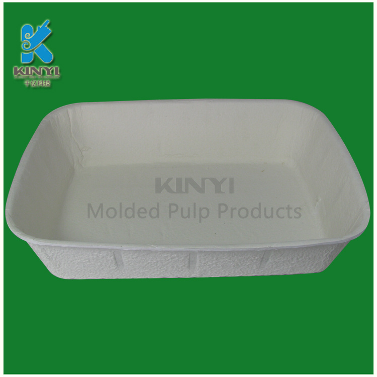 Natural Sugarcane Bagasse Pulp Molded Cat Litter Trays