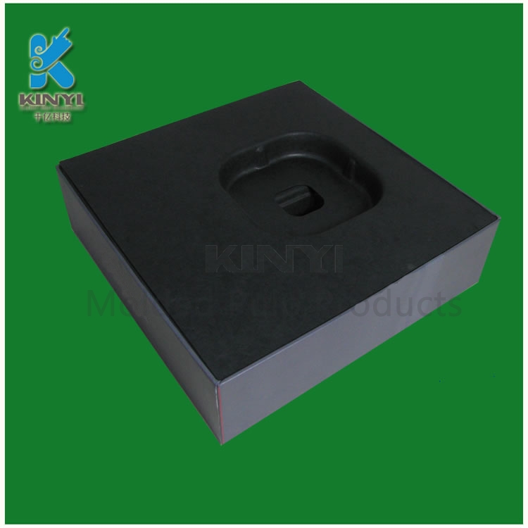 Black Color Paper Pulp Inserts with Matching Outer Boxes