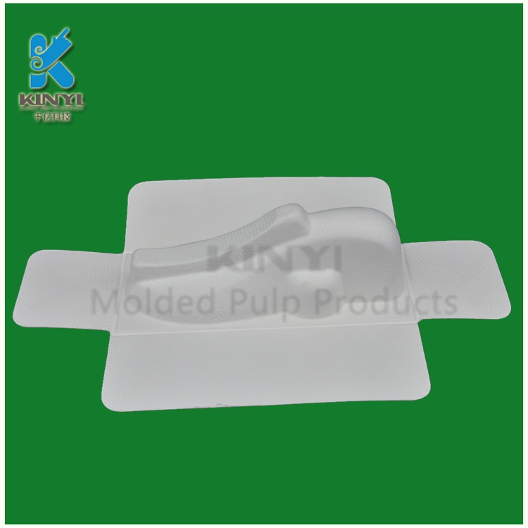 Custom export grade bagasse pulp handle packaging paper tray