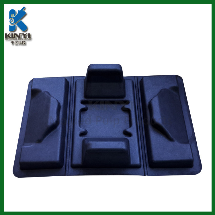 Biodegradable black tray,thermoform molded pulp tray