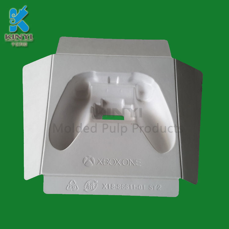 Customized biodegradable molded pulp A4 paper packaging tray