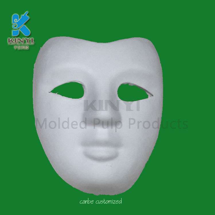 Plain Blank White Paper Pulp Masks Wholesale