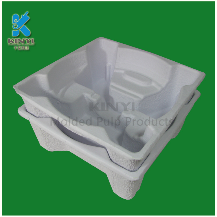 OEM Thermoformed A4 Paper Molded Pulp Packaging trays