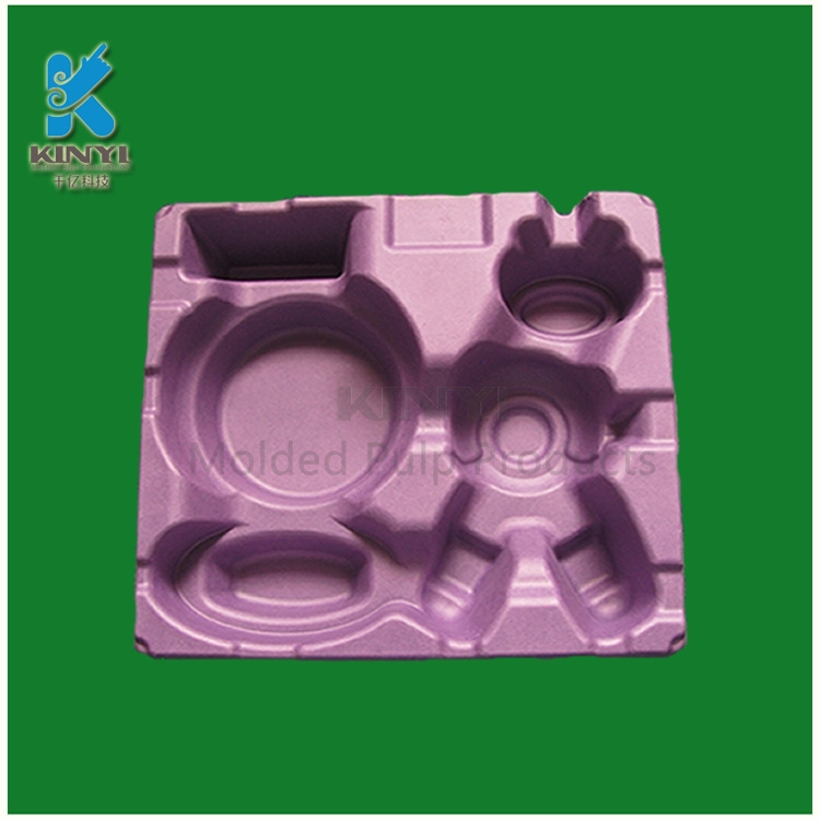 Biodegradable sugarcane Bagasse molded pulp trays