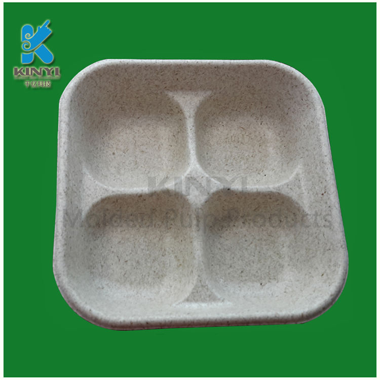Biodegradable Food Grade Pulp Molded Cake Trays