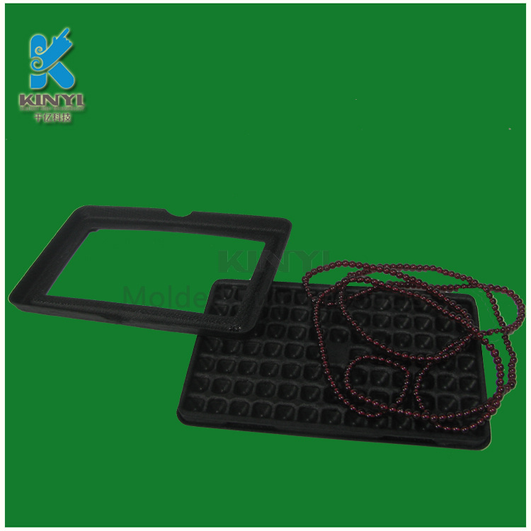 Custom molded fiber pulp compostable packaging trays