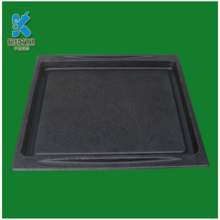 Black color compostable molded fiber packaging