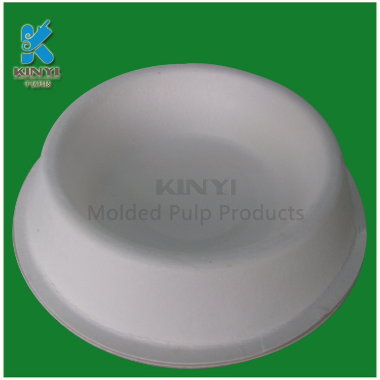 Environmental protection degradable sugarcane pulp molded dog Basin