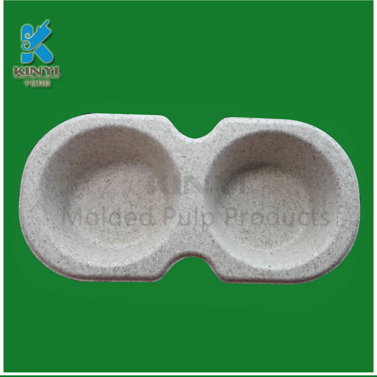 Natural sugarcane bagasse molded pulp cake paper tray