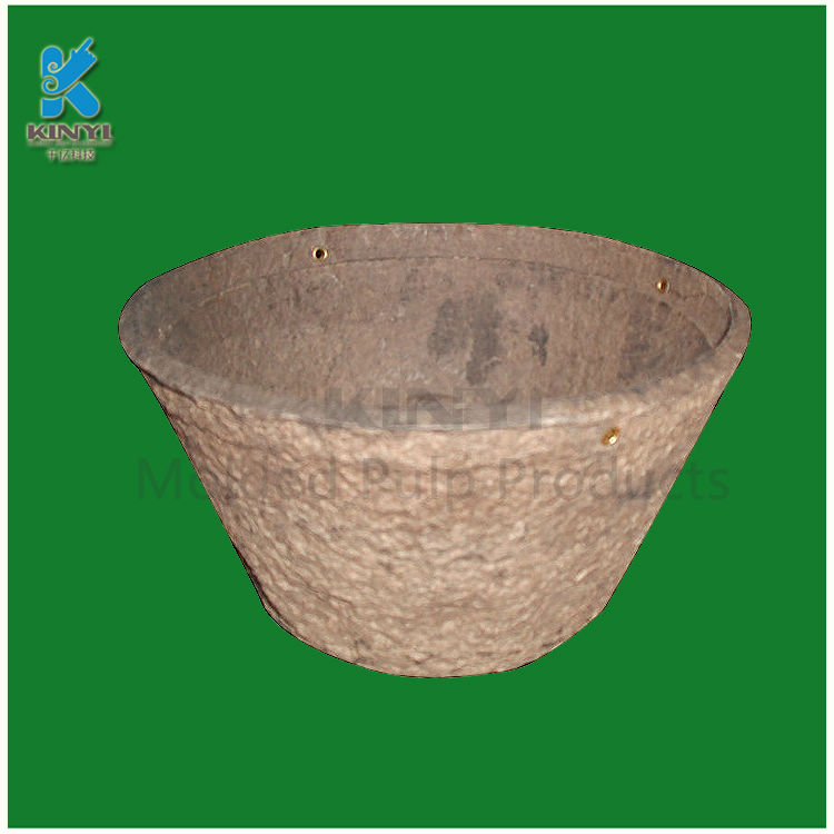 Biodegradable dry press paper pulp garden pots