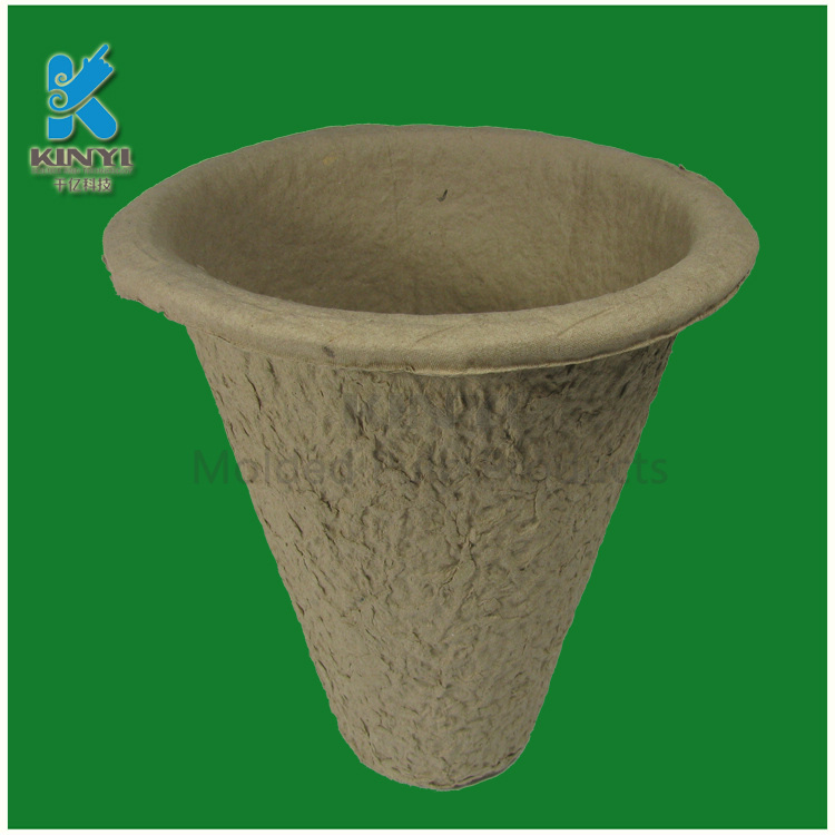 Disposable molded pulp nursery cup