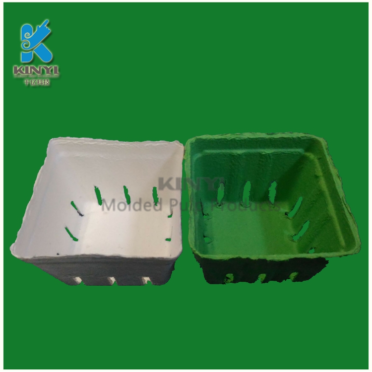 Biodegradable sugarcane pulp Grape packing basket