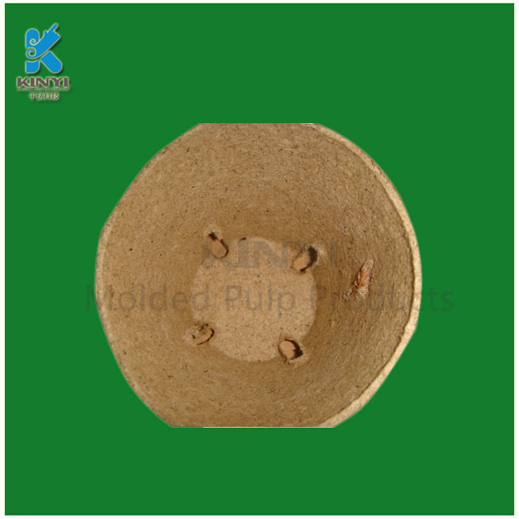 Disposable waste paper pulp biodegradable pots wholesale