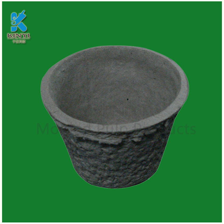 Creative paper pulp garden flower pots biodegradable flower planter