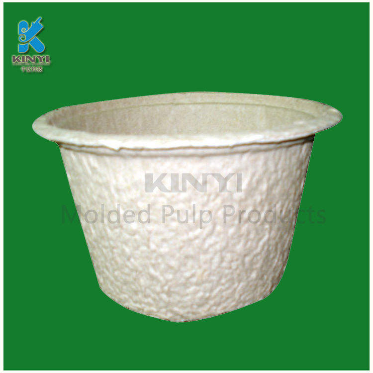 Molded pulp plant flower planter custom biodegradable flower pots