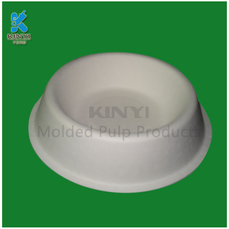 Eco-friendly recycled pulp paper cats bowls customized with logo
