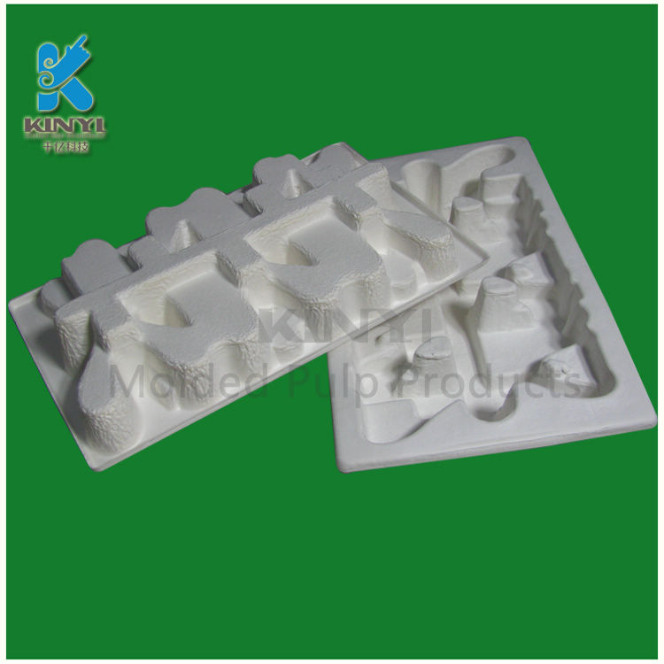 Biodegradable Fiber Pulp Molded Protective Packaging Insert Trays