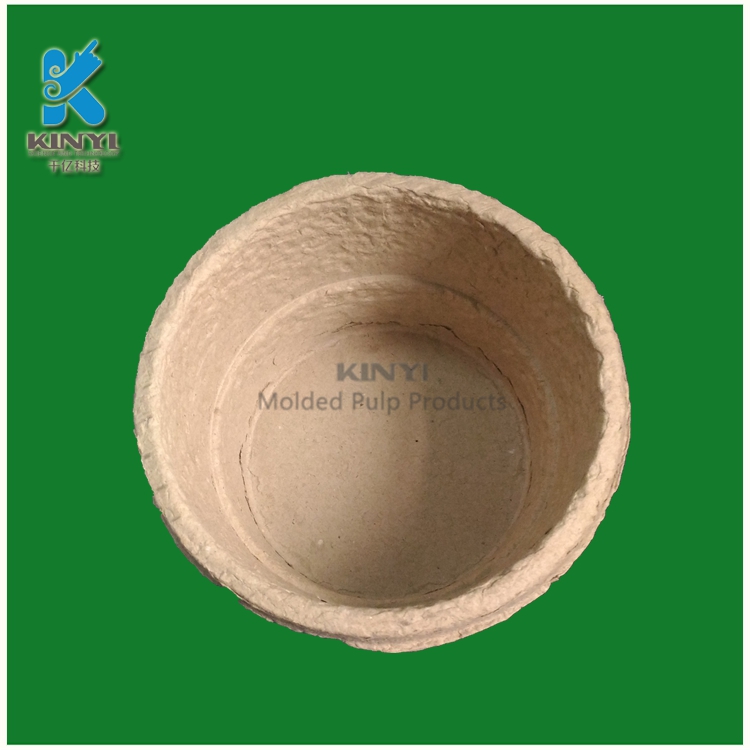 Custom Biodegradable fiber paper pulp flower seeds pots