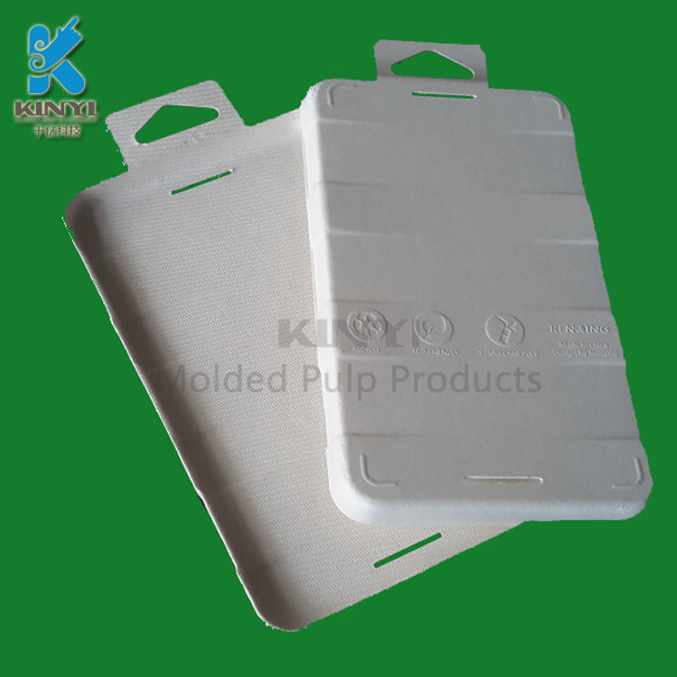 Biodegradable Recycled plant pulp paper phone lcd packaging box