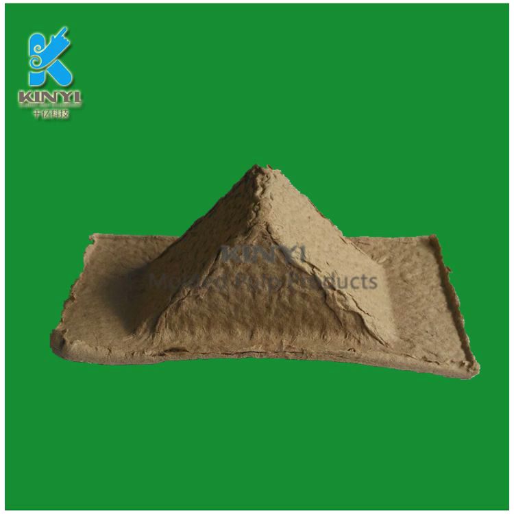 Disposable recycled paper pulp packaging corner protector
