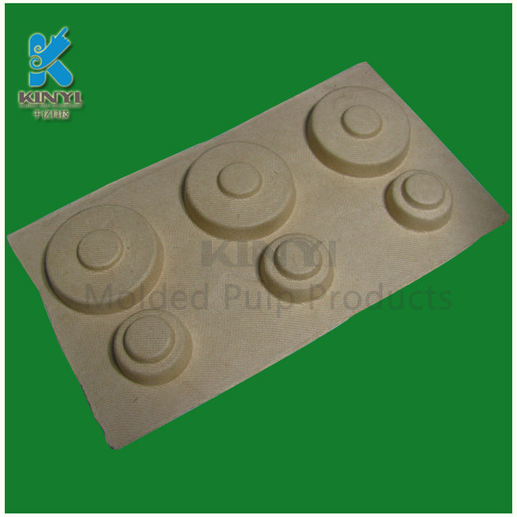 Biodegradable eco-friendly disposable molded pulp tray wholesale