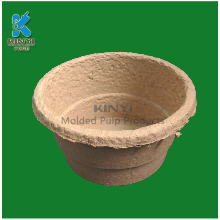 Biodegradable pulp molded fiber used nursery pots suppliers customized