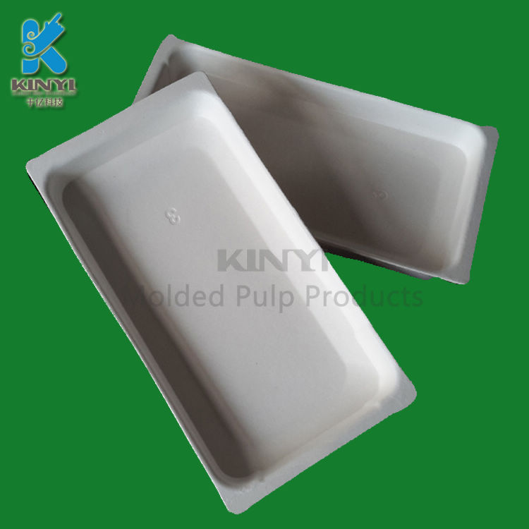 Recyclable cell phone shell molded pulp packaging inner box