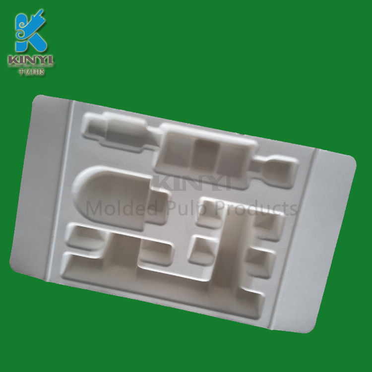 Sanitary electronic packaging tray with packing insert