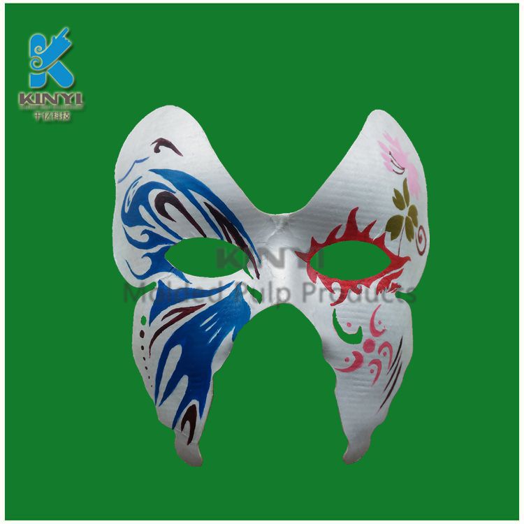 Custom creative biodegradable pulp moulded paper masks products