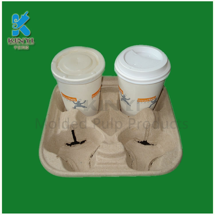 molded pulp coffee tray