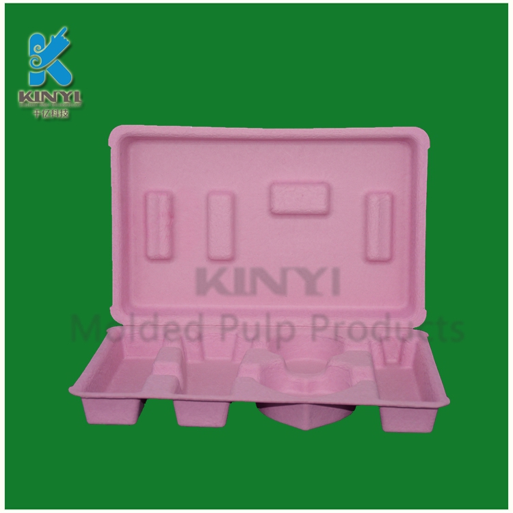 Customized colorful sugarcane pulp molded biodegradable paper pacakging