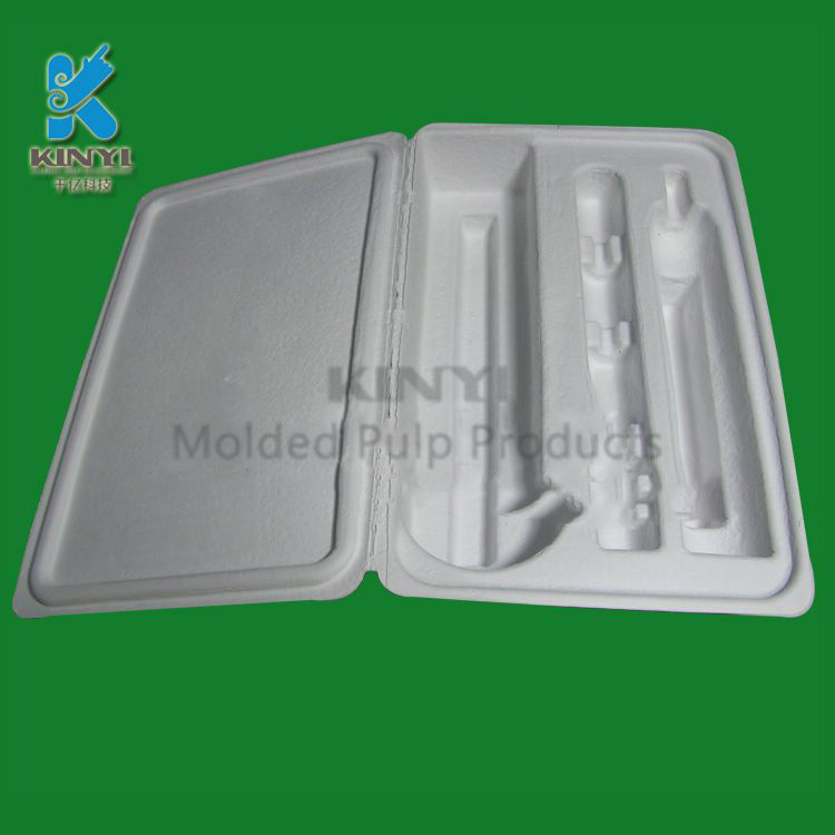 Design custom paper pulp molding biodegradable packaging