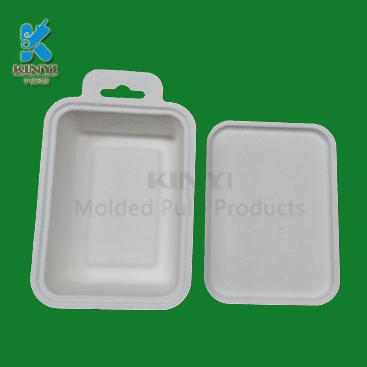Biodegradable Compostable Molded Paper Pulp Box Packaging