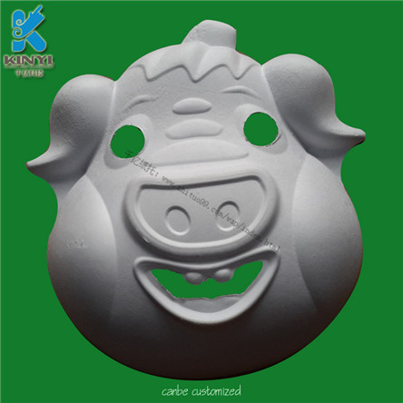 两面光动物纸浆面具