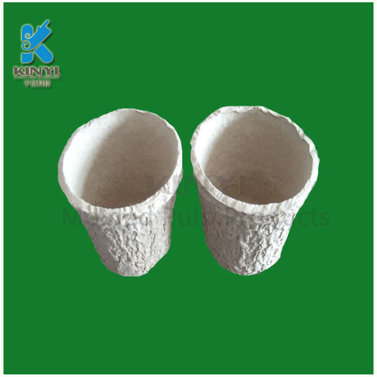 Molding pulp recycled seed pots