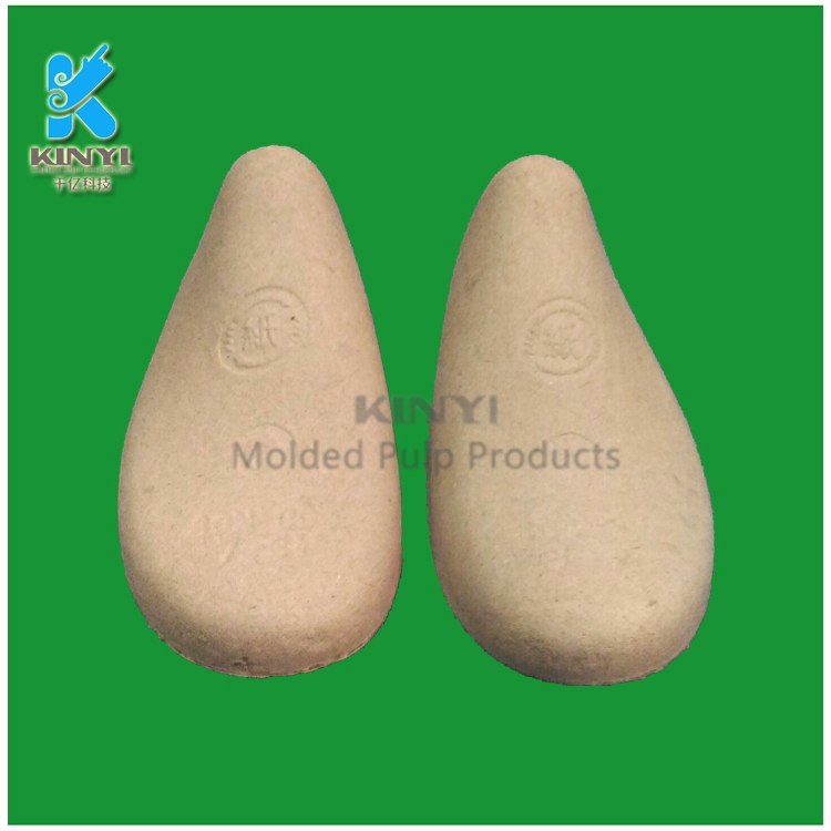 Biodegradable paper pulp molded leather shoes insert custom