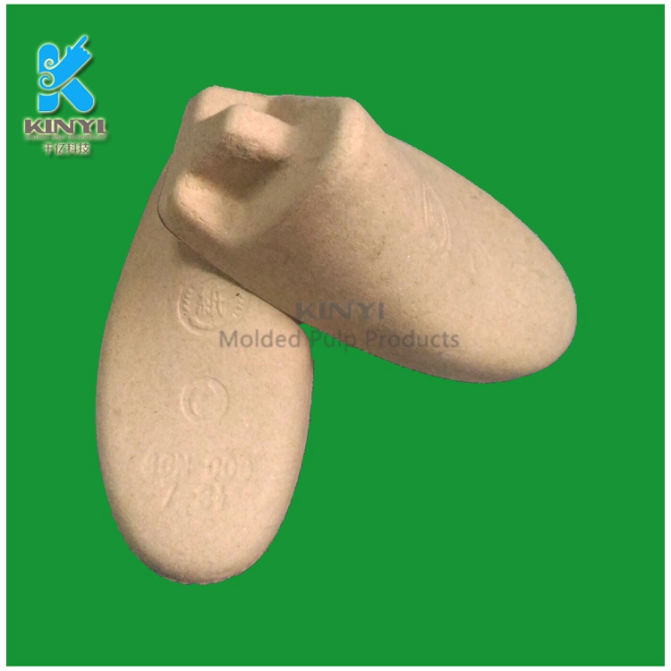 Custom shockproof recycled paper pulp shoe insert
