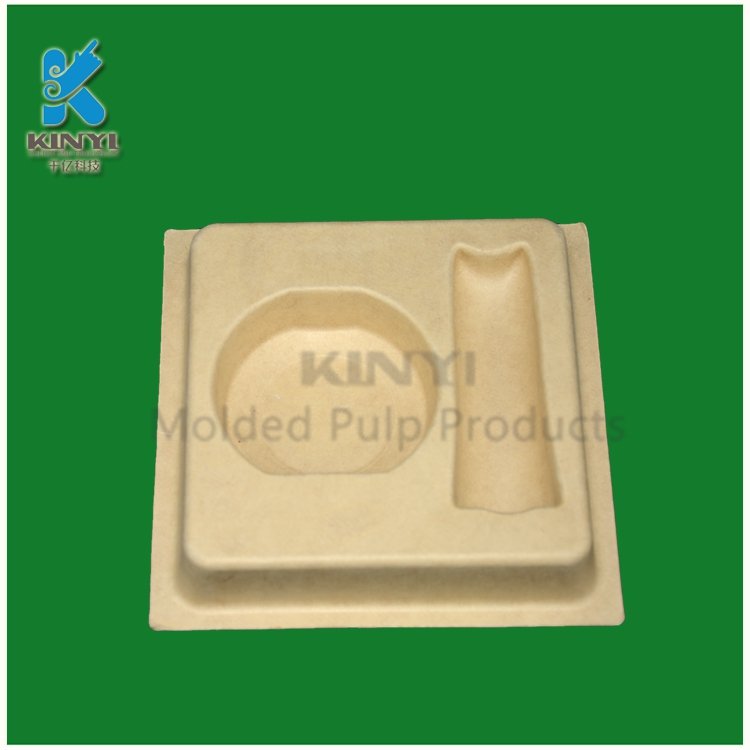 Custom colorful sugarcane pulp molded pacakging